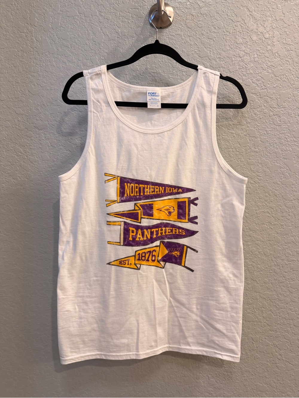 Northern Iowa Panthers White Graphic Tank Top UNI